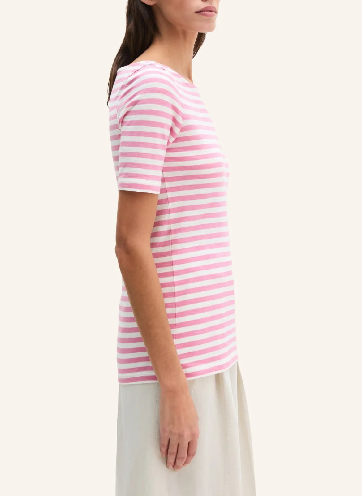 Gestreiftes T-Shirt regular aus Organic Cotton-Jersey