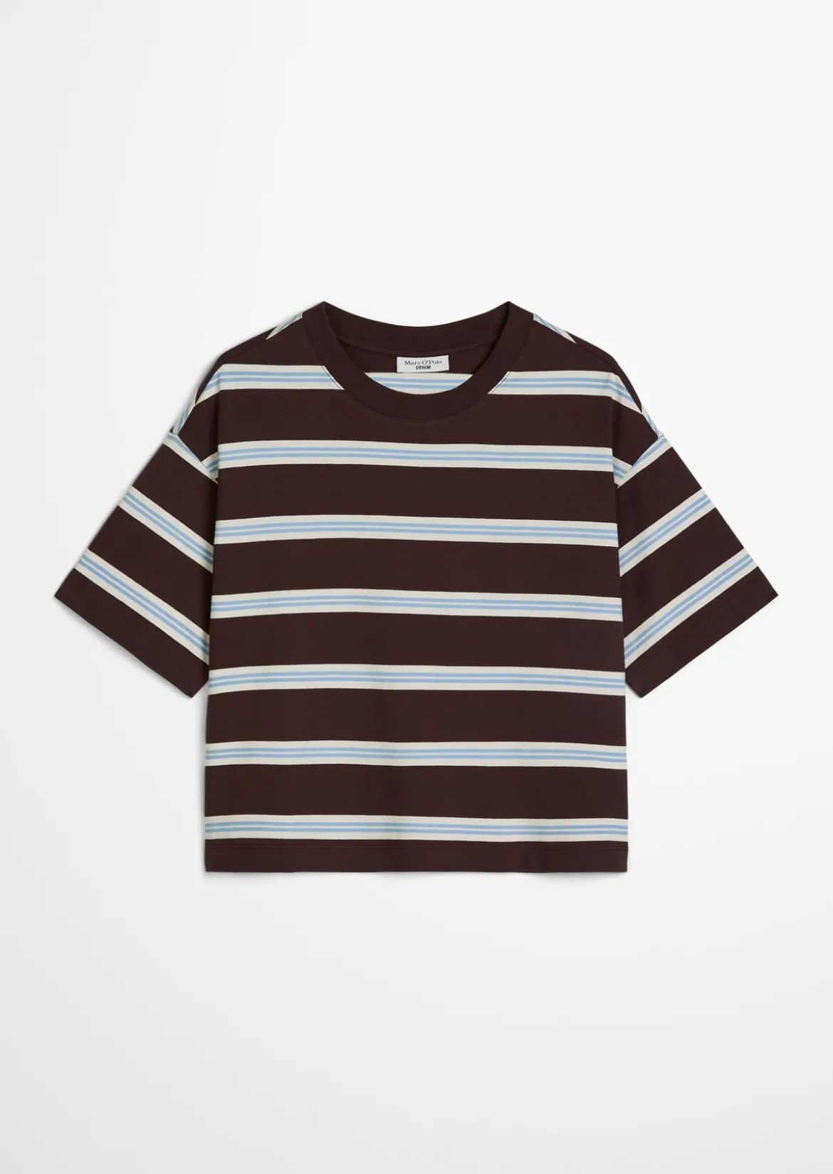 Gestreiftes T-Shirt relaxed aus Heavy Jersey