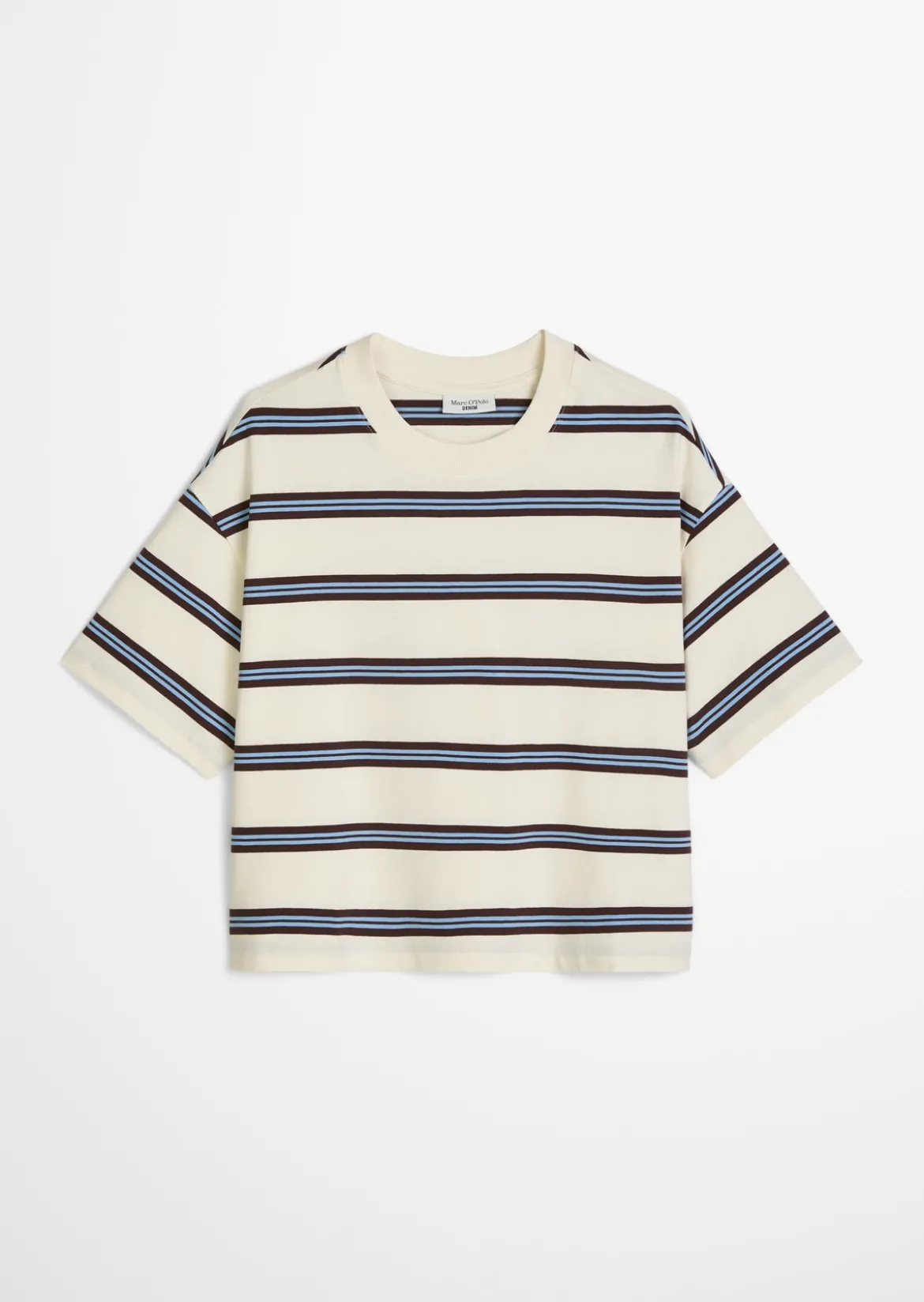 Gestreiftes T-Shirt relaxed aus Heavy Jersey