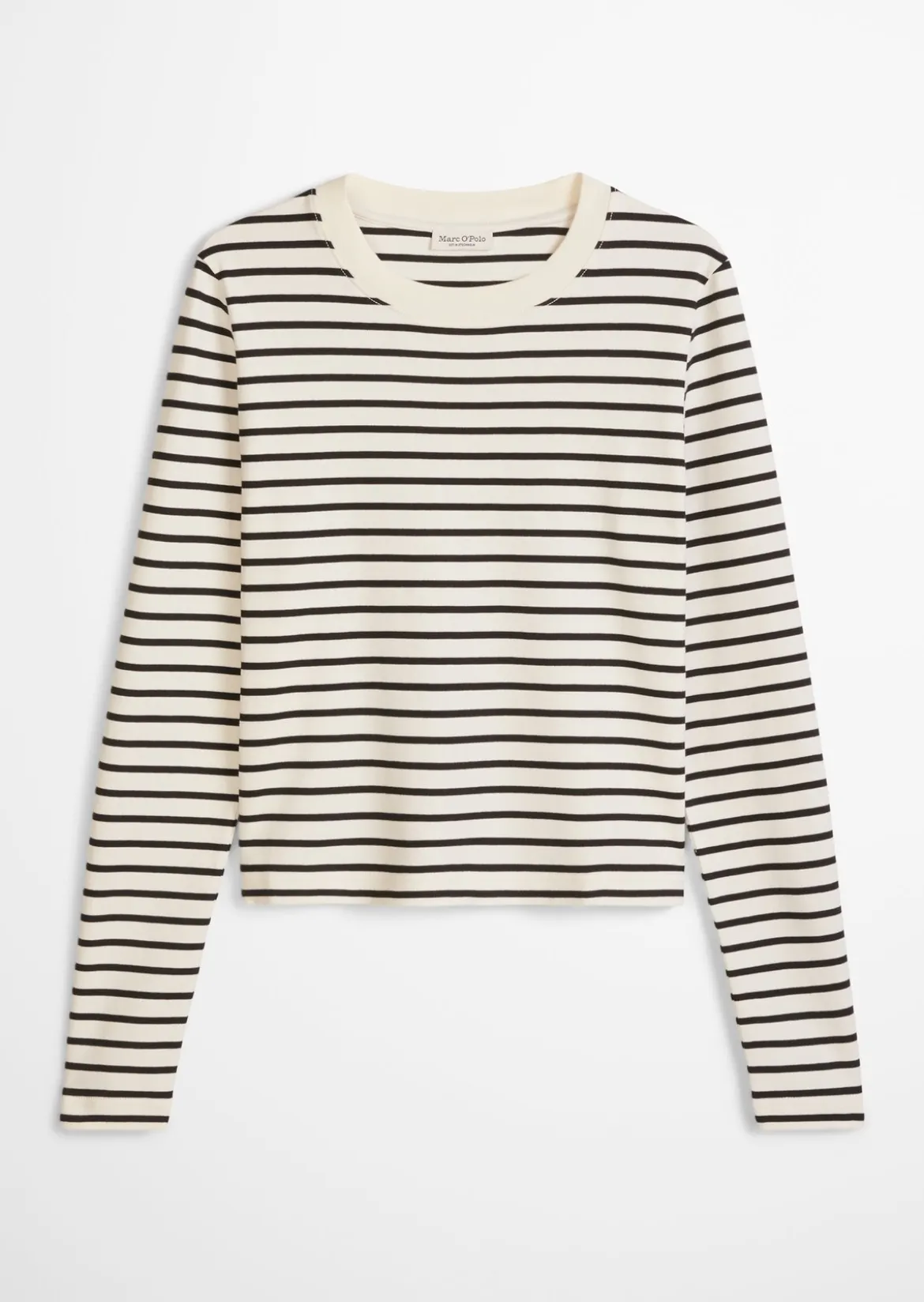 Gestreiftes T-Shirt relaxed aus Light Interlock-Jersey
