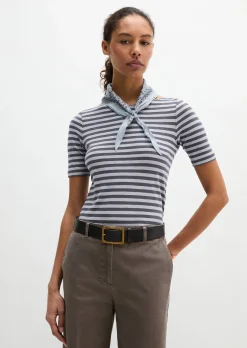 Gestreiftes T-Shirt slim aus Organic Cotton-Jersey