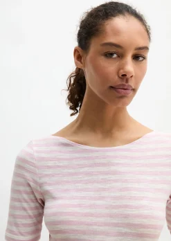 Gestreiftes T-Shirt slim aus Organic Cotton-Jersey