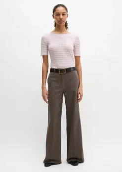 Gestreiftes T-Shirt slim aus Organic Cotton-Jersey