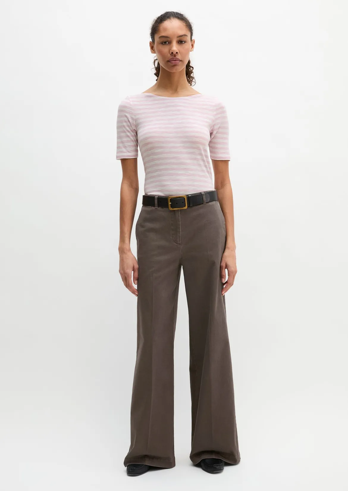 Gestreiftes T-Shirt slim aus Organic Cotton-Jersey