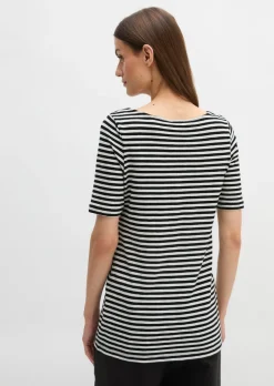Gestreiftes T-Shirt slim aus Organic Cotton-Jersey