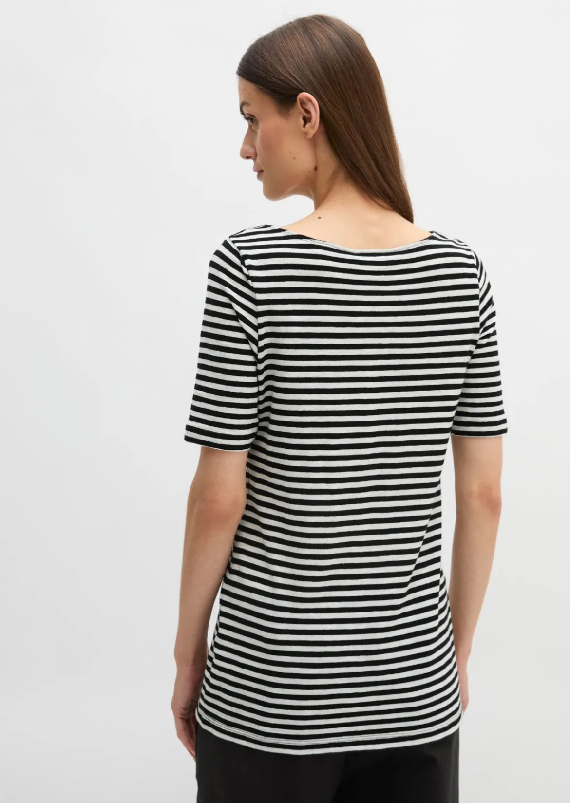 Gestreiftes T-Shirt slim aus Organic Cotton-Jersey