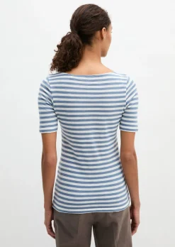 Gestreiftes T-Shirt slim aus Organic Cotton-Jersey