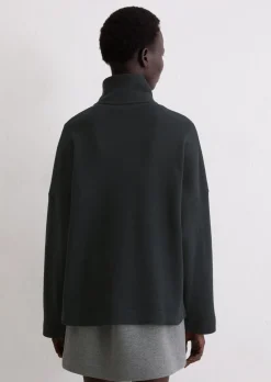 Half-Zip-Sweatshirt relaxed aus weichem Organic Cotton