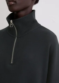 Half-Zip-Sweatshirt relaxed aus weichem Organic Cotton