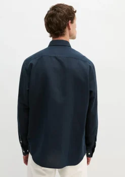 Hemd regular aus Leinen und Bio-Baumwolle