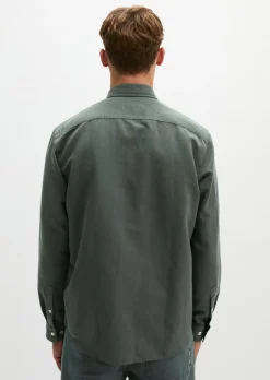 Hemd regular aus Leinen und Bio-Baumwolle