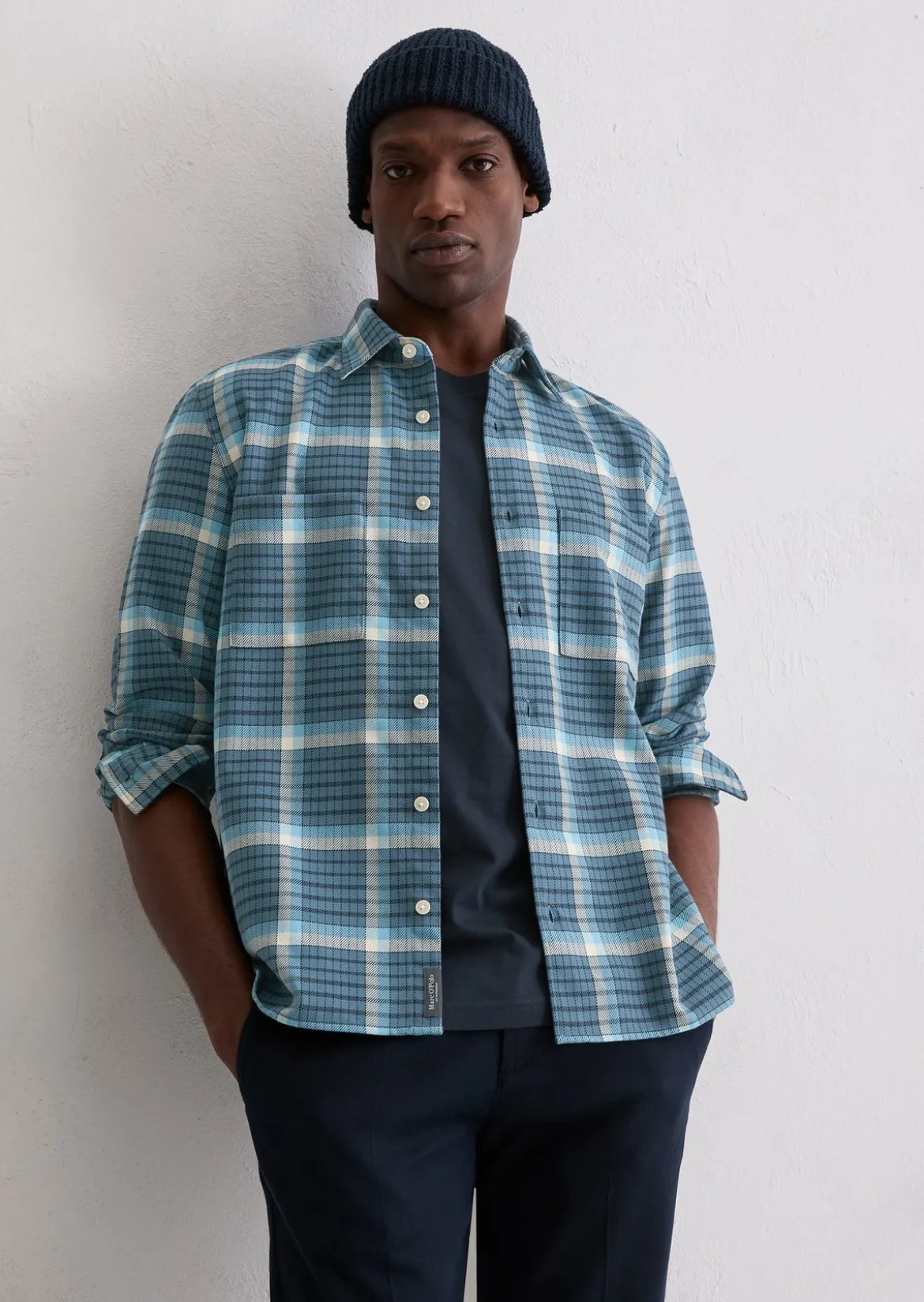Hemd regular aus schwerem Bio-Baumwoll-Twill