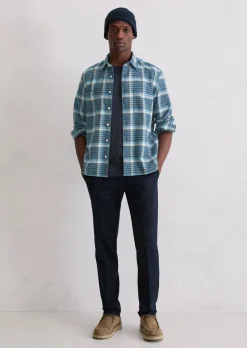 Hemd regular aus schwerem Bio-Baumwoll-Twill
