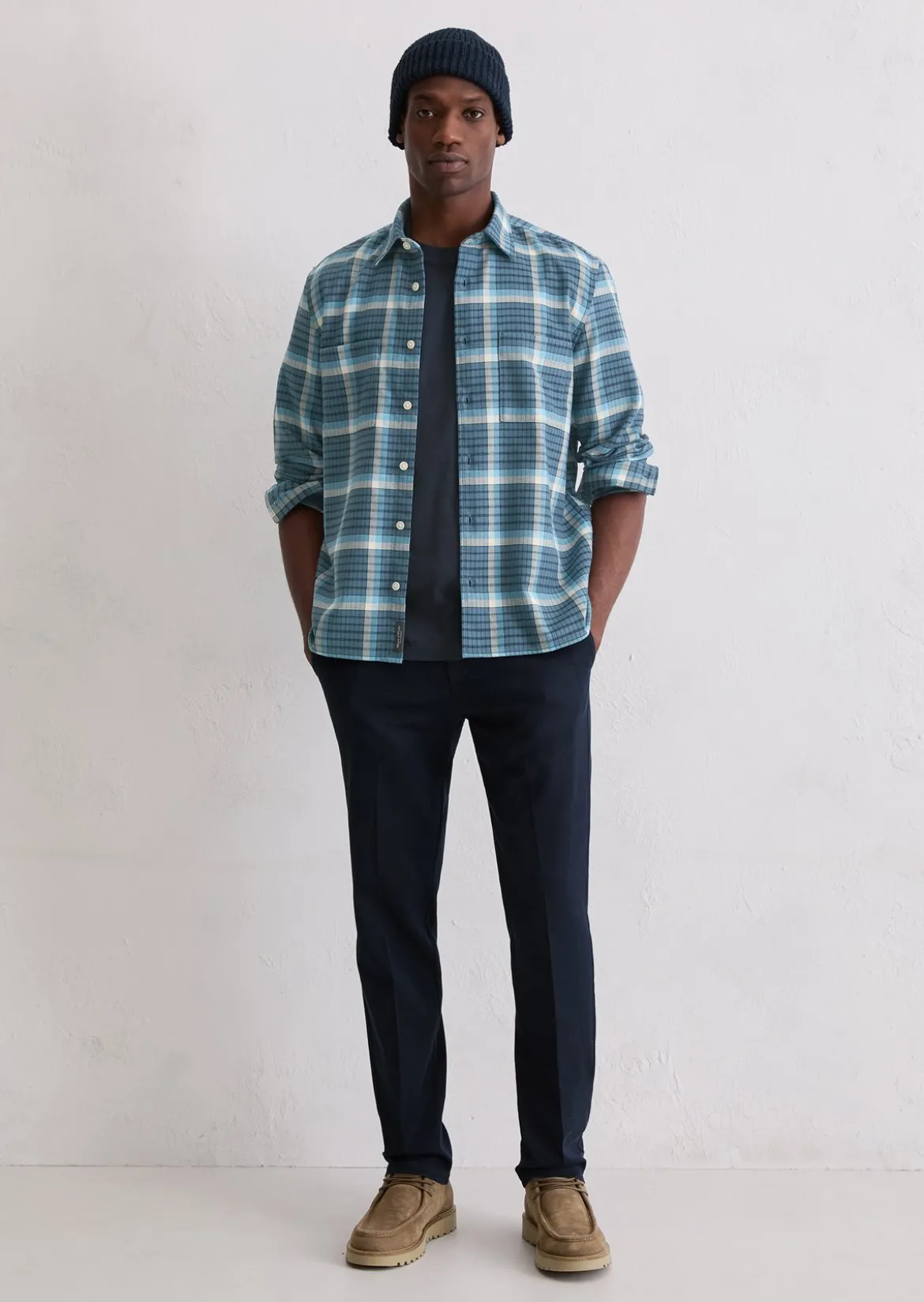 Hemd regular aus schwerem Bio-Baumwoll-Twill