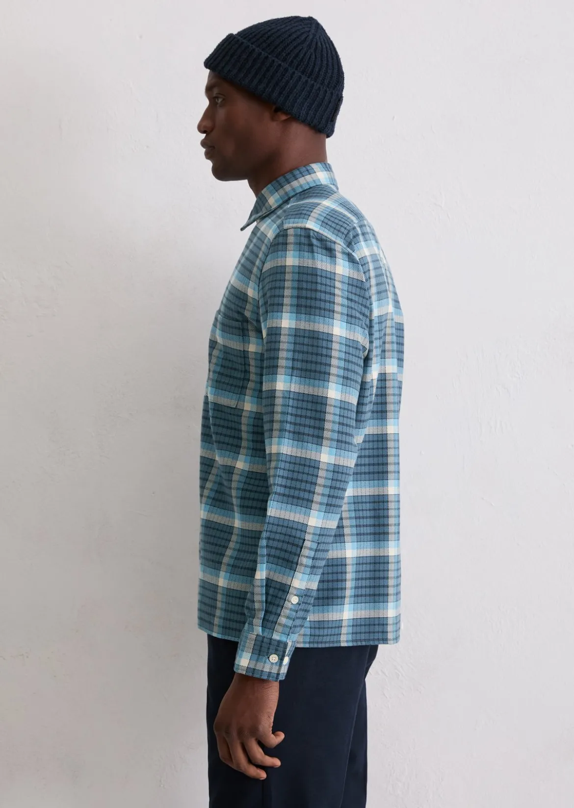 Hemd regular aus schwerem Bio-Baumwoll-Twill
