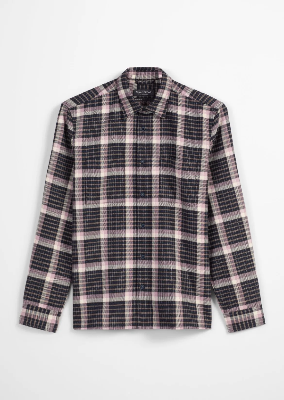 Hemd regular aus schwerem Bio-Baumwoll-Twill