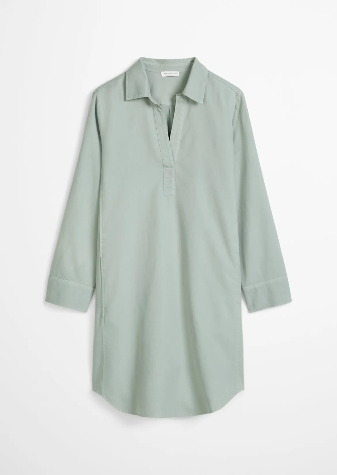 Hemdblusenkleid relaxed aus Organic-Cotton-Lyocell-Leinen-Mix