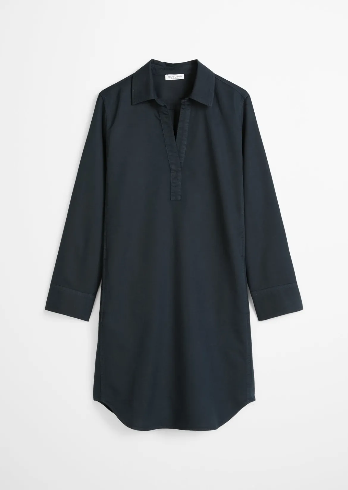 Hemdblusenkleid relaxed aus Organic-Cotton-Lyocell-Leinen-Mix