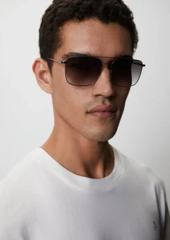 Herren-Sonnenbrille mit Metallrahmen
