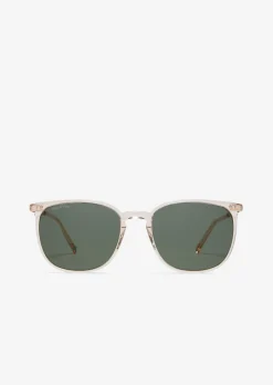 Herren-Sonnenbrille mit schmalem Acetat-Rahmen