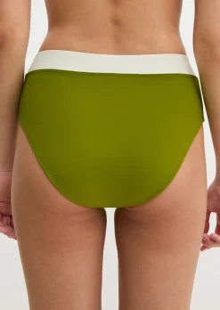 High-Waist Bikini-Slip aus recyceltem Material