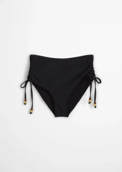 High-Waist Bikini-Slip mit Beads-Details