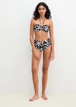 High-Waist Bikini-Slip mit Beads-Details