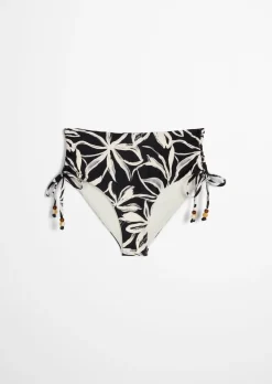 High-Waist Bikini-Slip mit Beads-Details