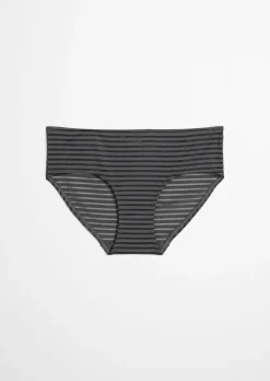 Hipster-Panty mit Streifen-Struktur