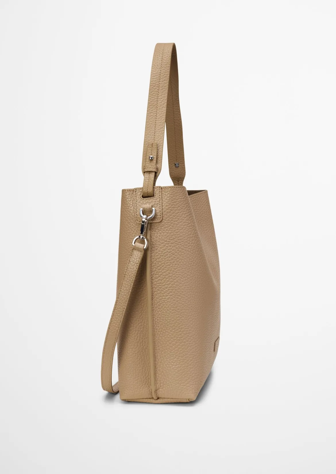 Hobo Bag medium aus genarbtem Rindleder