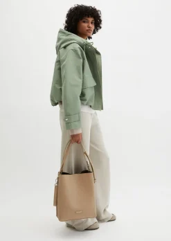 Hobo Bag medium aus genarbtem Rindleder