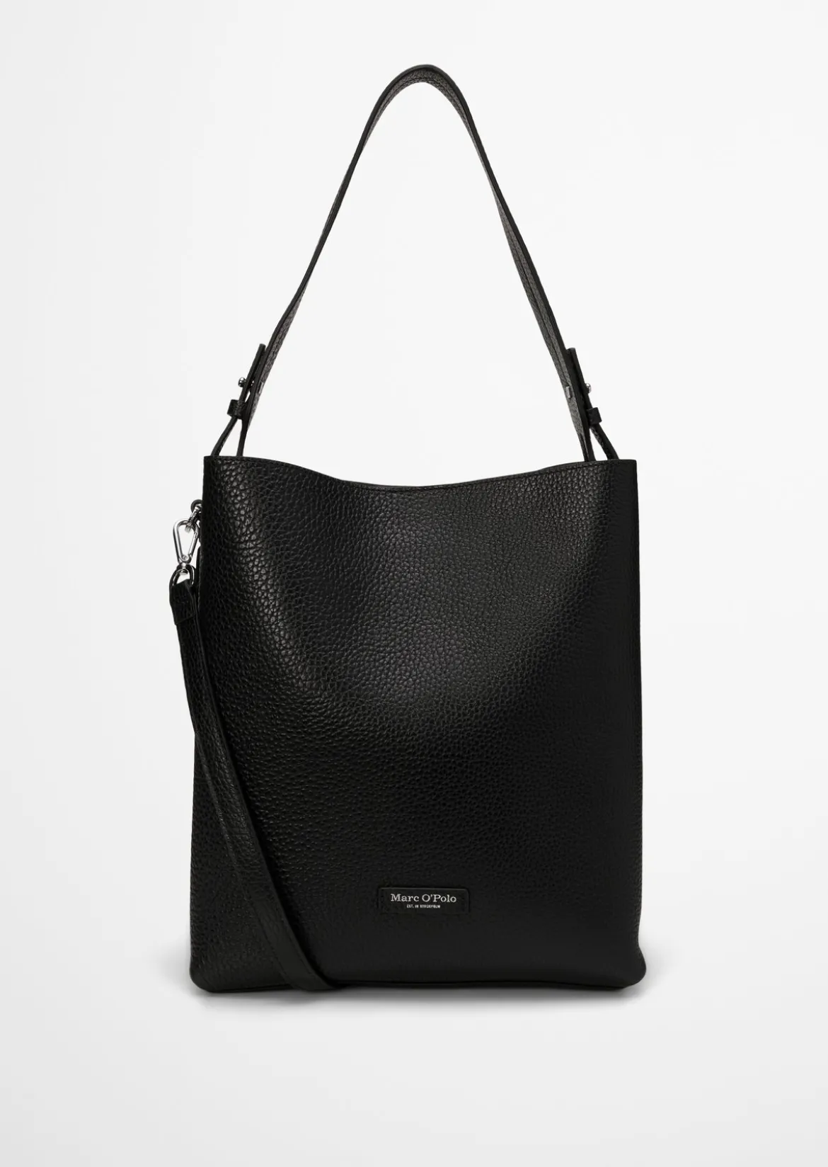 Hobo Bag medium aus genarbtem Rindleder