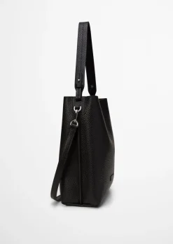 Hobo Bag medium aus genarbtem Rindleder