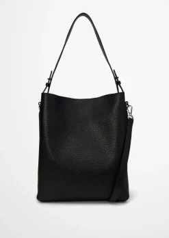 Hobo Bag medium aus genarbtem Rindleder