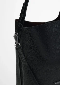 Hobo Bag medium aus genarbtem Rindleder