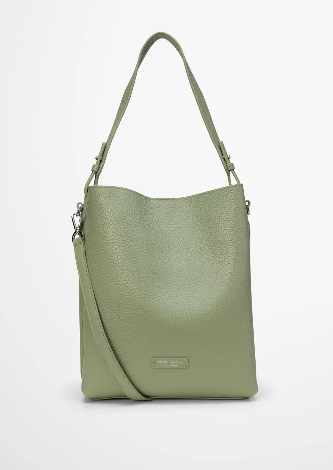 Hobo Bag medium aus genarbtem Rindleder