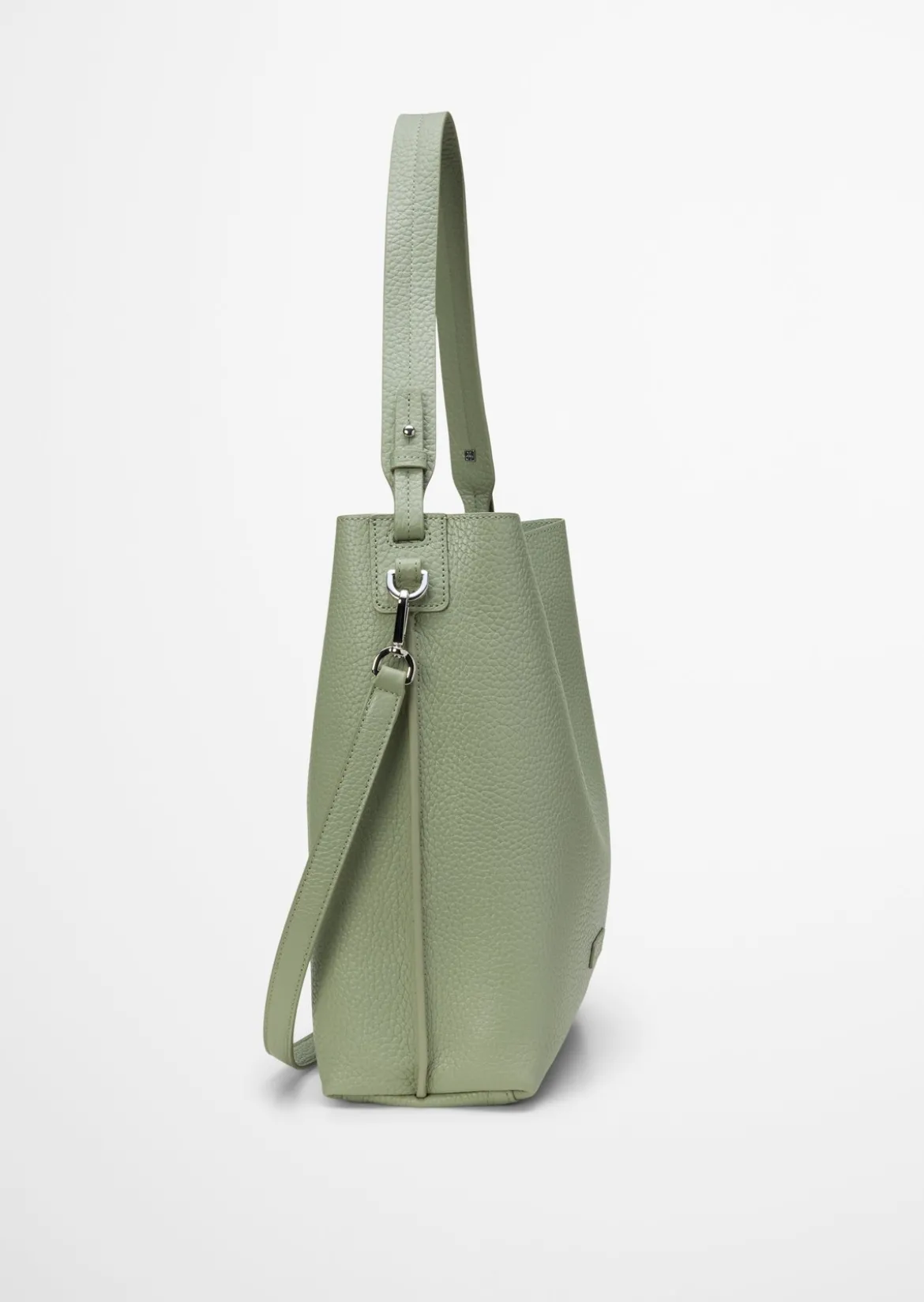 Hobo Bag medium aus genarbtem Rindleder