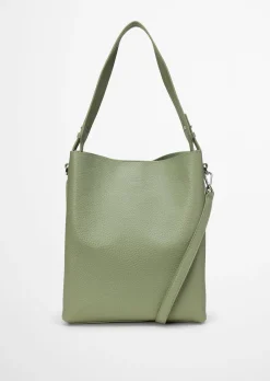Hobo Bag medium aus genarbtem Rindleder