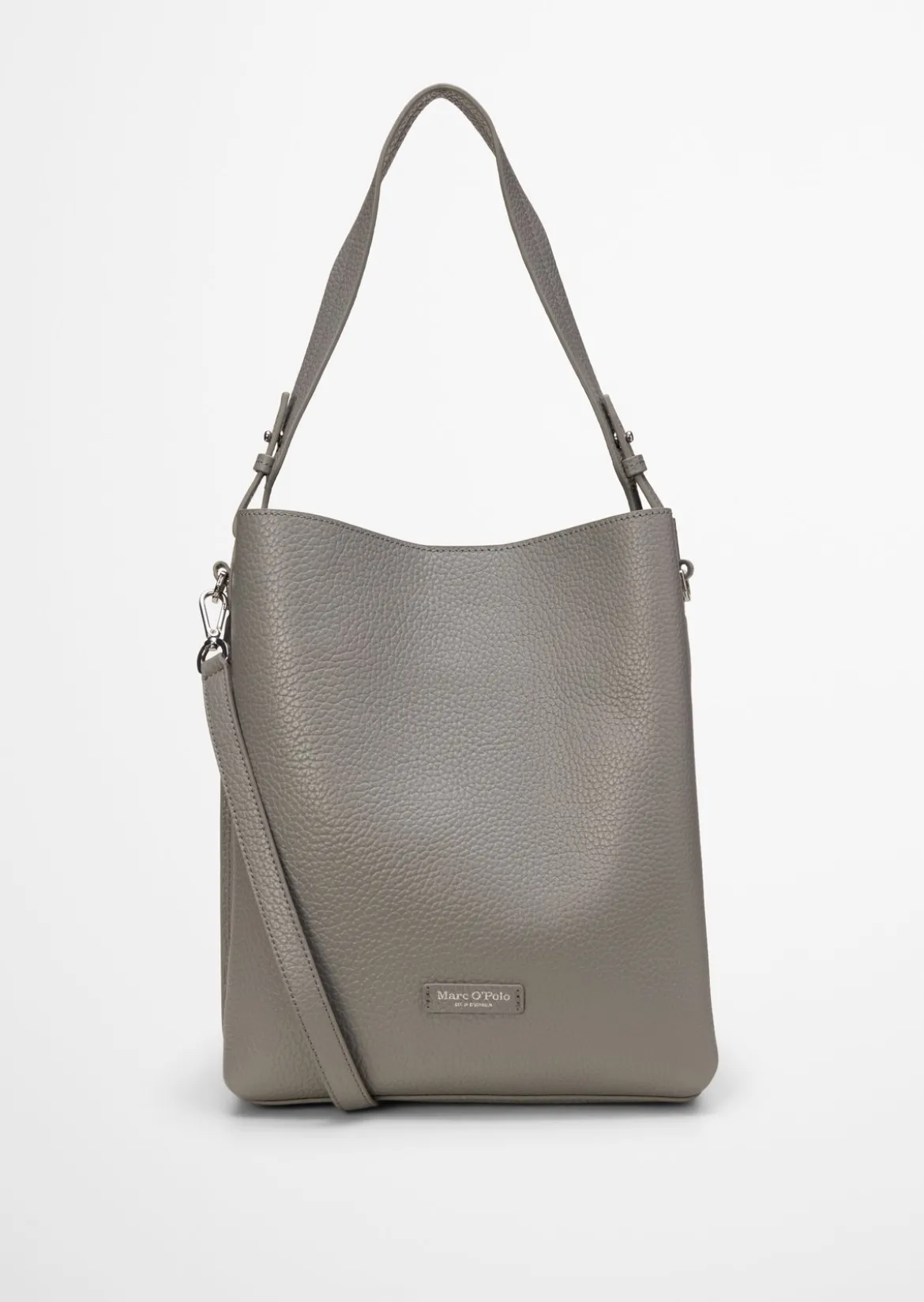 Hobo Bag medium aus genarbtem Rindleder