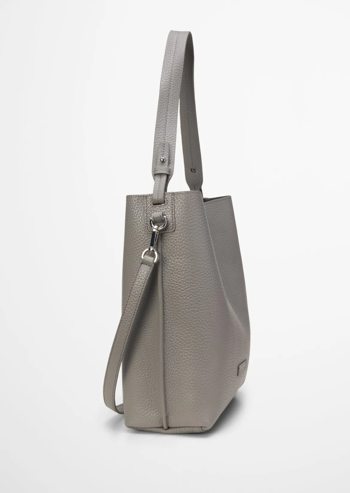 Hobo Bag medium aus genarbtem Rindleder