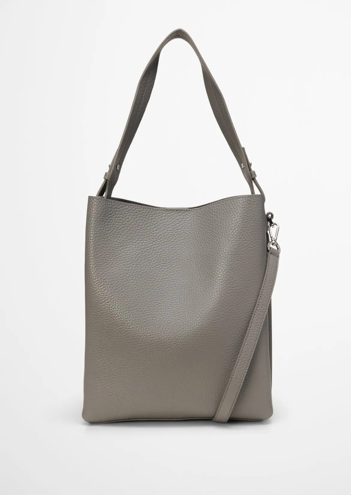 Hobo Bag medium aus genarbtem Rindleder