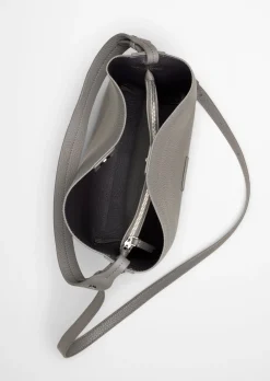 Hobo Bag medium aus genarbtem Rindleder