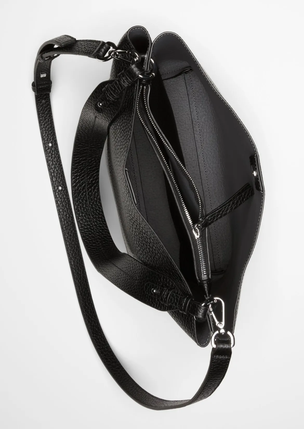 Hobo Bag medium mit großem Zipper-Mittelfach
