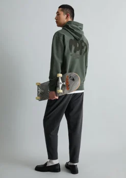 Hoodie relaxed aus recycelter Baumwolle