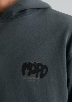 Hoodie relaxed aus recycelter Baumwolle
