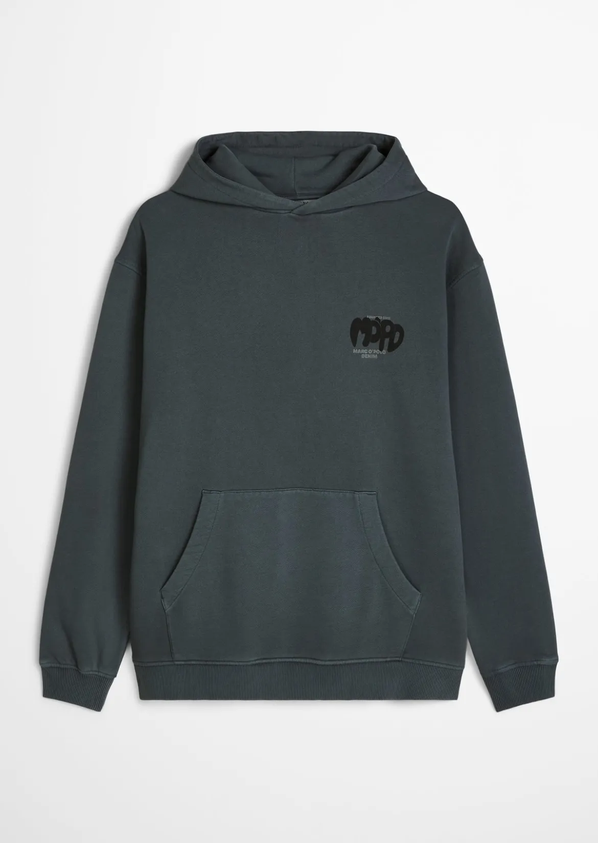 Hoodie relaxed aus recycelter Baumwolle