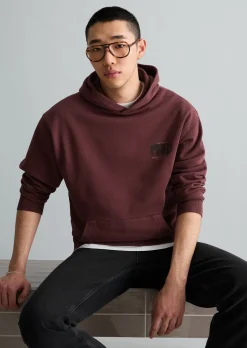 Hoodie relaxed aus recycelter Baumwolle