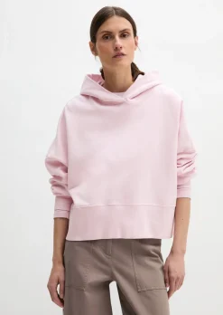 Hoodie relaxed garment-dyed mit recycelter Baumwolle