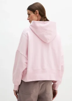 Hoodie relaxed garment-dyed mit recycelter Baumwolle