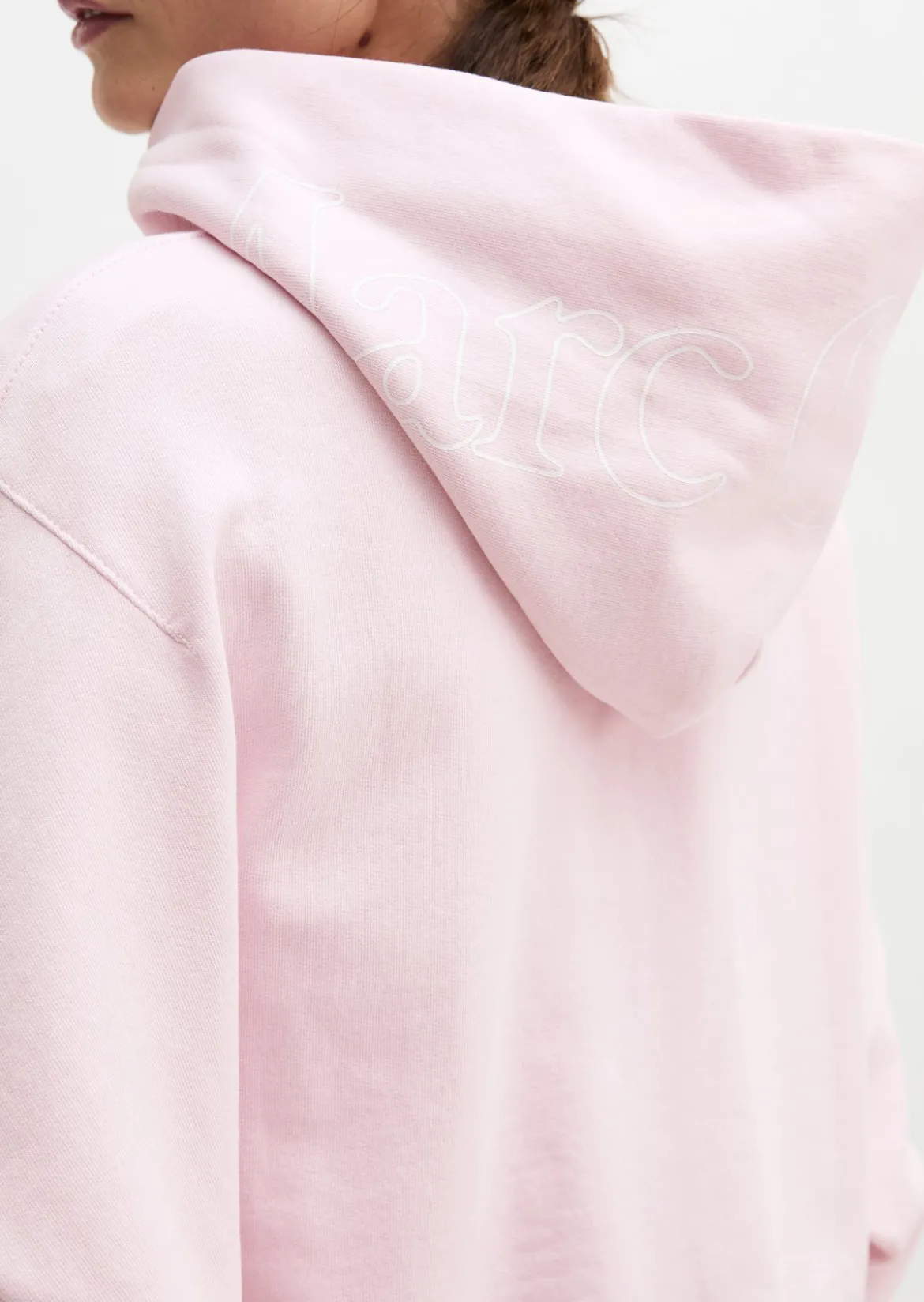 Hoodie relaxed garment-dyed mit recycelter Baumwolle